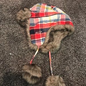 Plaid Hollister women's hat